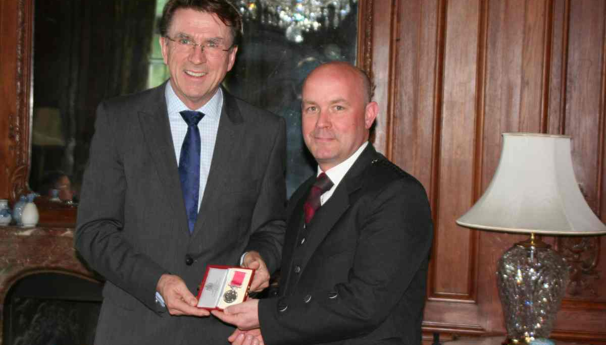 Receiving the BEM at the Residence of the UK Ambassador to Hungary